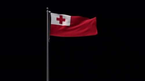 Tonga-Flagge mit Alpha 4K