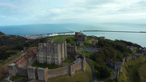 Aerial View of the Dover Castle