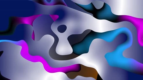Colorful Fluid Abstract Shapes Dynamic Background Animation