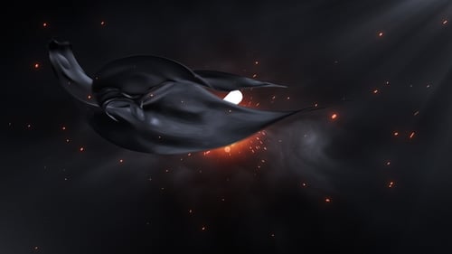 Cinematic Fluid Logo Reveal With Fiery Sparks