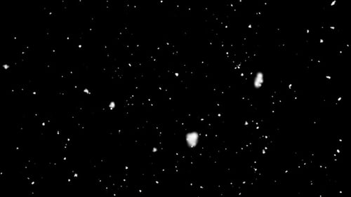 Swirling White Particles Against a Black Background