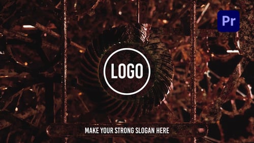 Gritty Rusty Gear Logo Reveal Animation