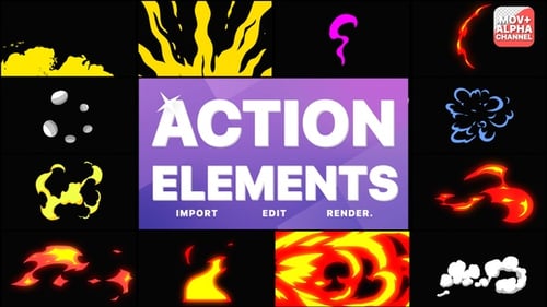 Dynamic Hand Drawn Action VFX Animation Pack