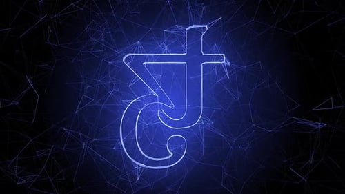 Emblem der Kryptowährung Tezos oder Xtz Hd
