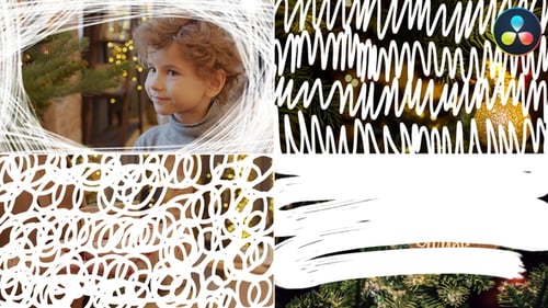 Snow Scribble Transitions | DaVinci Resolve