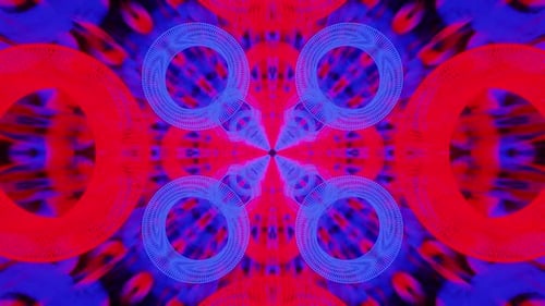 Circle Police Tunnel Vj Loop Travel Background HD