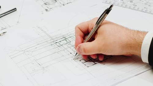 Plan Plan Plan Gros Plan Architecte Homme
