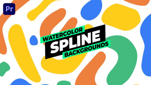 Watercolor Spline Backgrounds