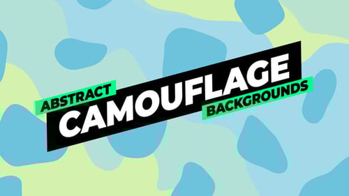 Fluid Abstract Camouflage Animated Backgrounds Pack