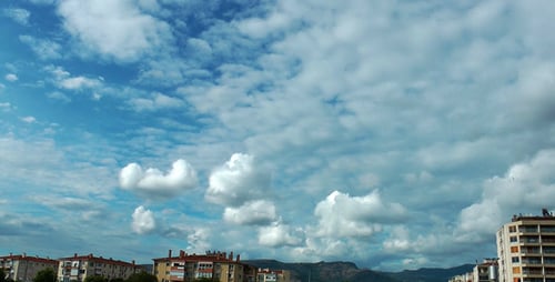 Houses and Clouds Time Lapse