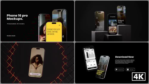 Phone 16 Pro Mockups