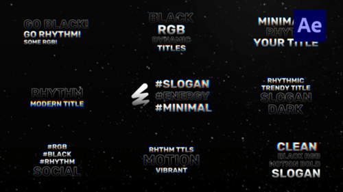 Dynamic Glitch Text Titles for Modern Video Openers