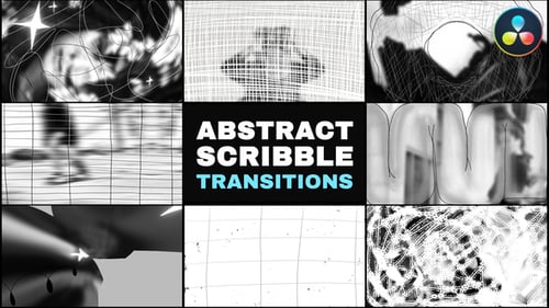 Abstract Scribble Seamless Transitions | DaVinci Resolve