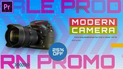 Bold Product Promo: Dynamic Text and Geometric Shapes