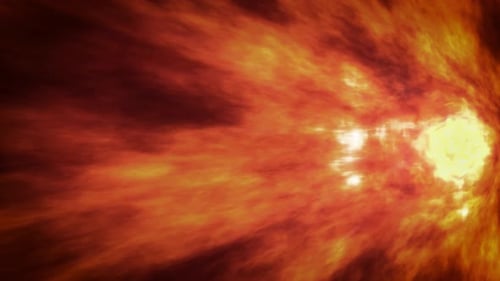 Abstract Flame Energy Particle Portal 4K 02(Side View)