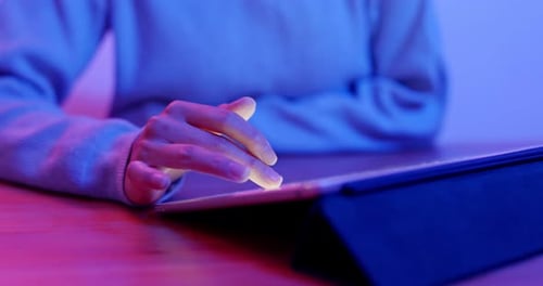 Work on tablet computer