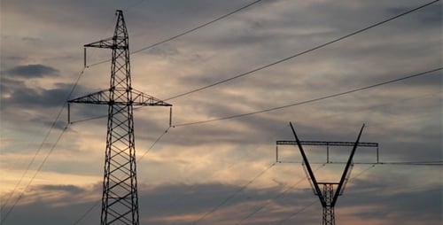 Power Pylons at Sunrise
