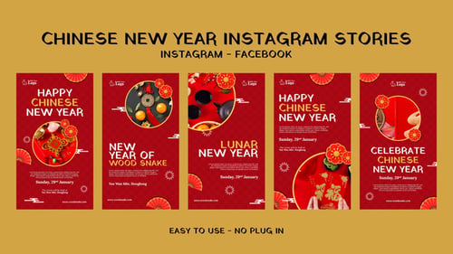 Historias de Instagram del Año Nuevo chino