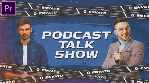 Grunge Intro | Podcast Opener | Youtube Channel Intro MOGRT for Premier Pro