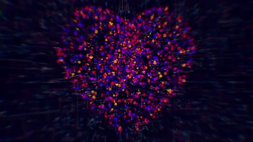 Emoticons Digital Heart Loop