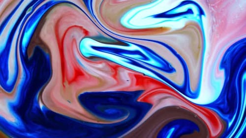 Abstract Colorful Paint Swirling Background