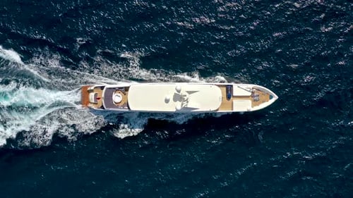 Luxury yacht sailing on the see
