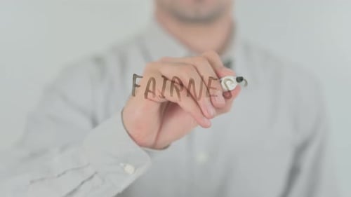Writing "Fairness" on Clear Surface