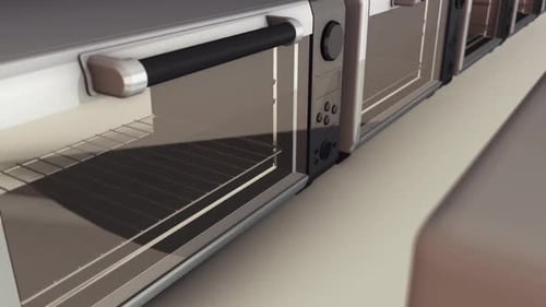 a lot of microwaves in a row hd