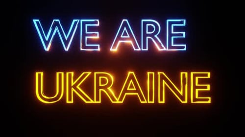 We Are Ukraine Text Background HD