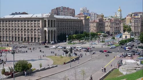 Time lapse from the Independence Square
