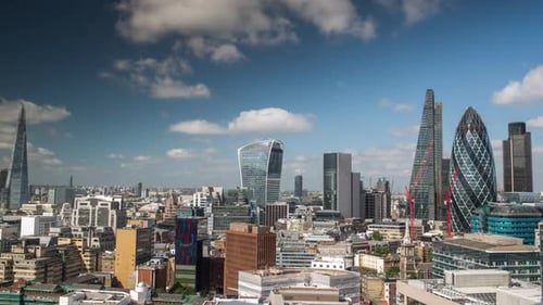 timelapse london city skyline skyscrapers architecture england urban
