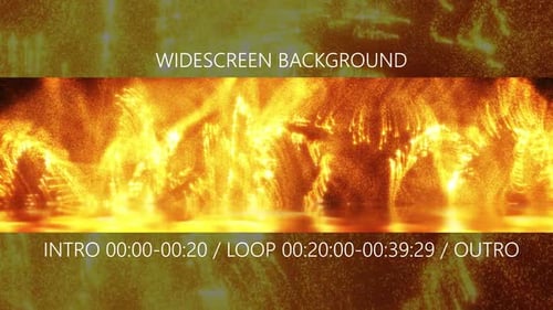 Fire Particles Waves Background