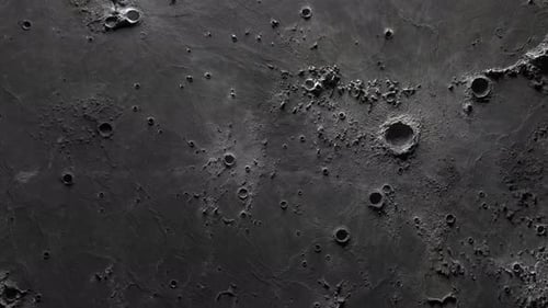 Lunar Surface Slow Pan Motion Background