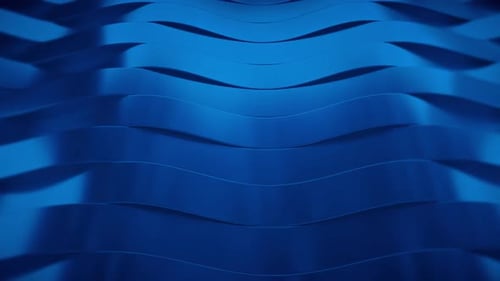 Abstract Blue Fluid Waves Seamless Loop Background