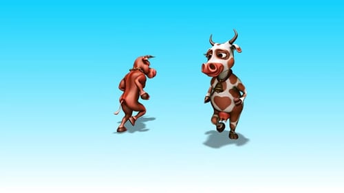 Bull and Cow - Running on Circle