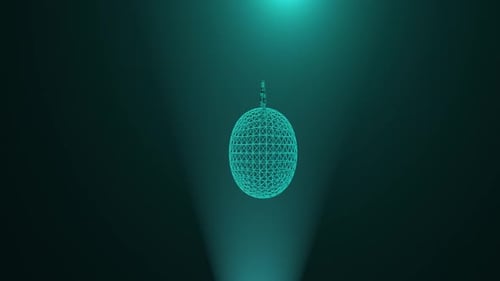 Digital Sign of the Cross Hud Hologram