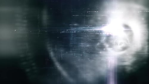 Futuristic Floating Digital data - Numbers Telemetry 4