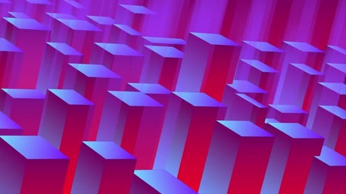 Abstract Geometric Blocks Rising Dynamic Loop Background
