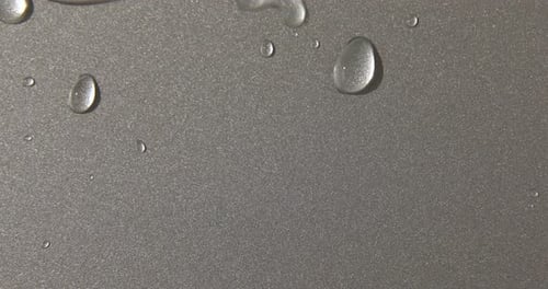 Abstract water drops on grey silver background, macro, Bubbles close up