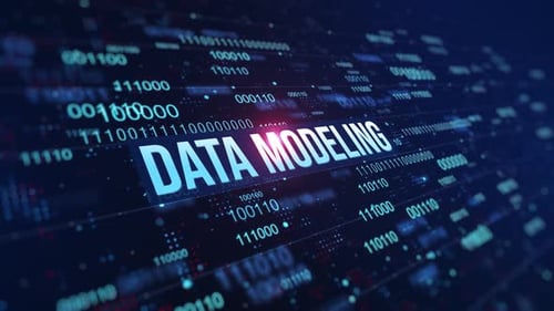 Contexte de code binaire numérique de modélisation de données