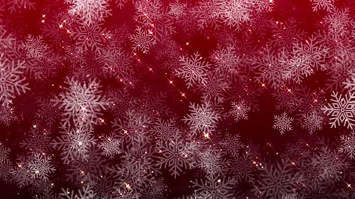 Elegant Winter Snowflakes Background Loop with Sparkles
