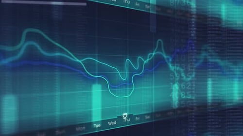 Dynamic Digital Financial Graph and Data Animation