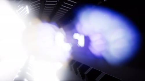 Balade dans un tunnel de vaisseau spatial