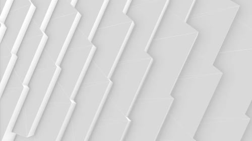 Clean White Geometric Abstract Motion Loop Background