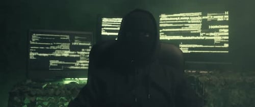 Maskierter Hacker