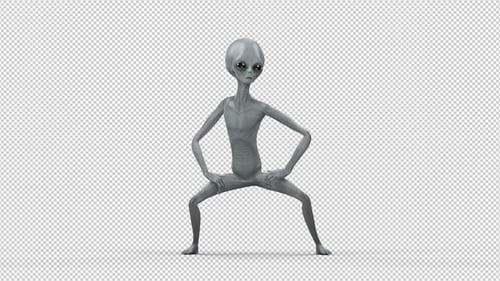 Animated 3D Alien Dancing Character