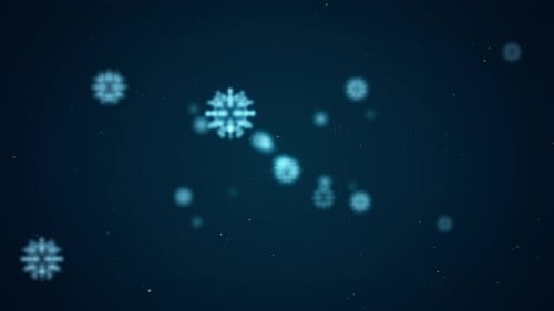 micro blue covid-19 virus levitation seamless loop video