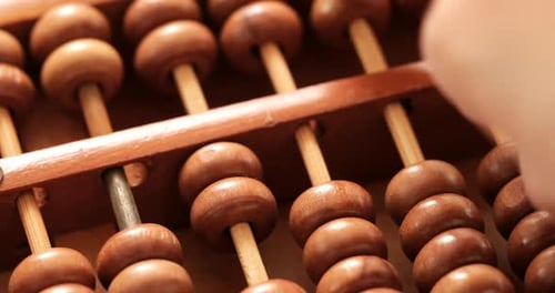 Hand Operating Classic Wooden Abacus for Calculation