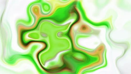 Smooth Green Liquid Motion Animated Background