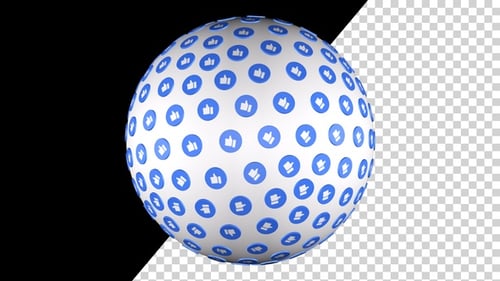 Facebook Like Icons Sphere